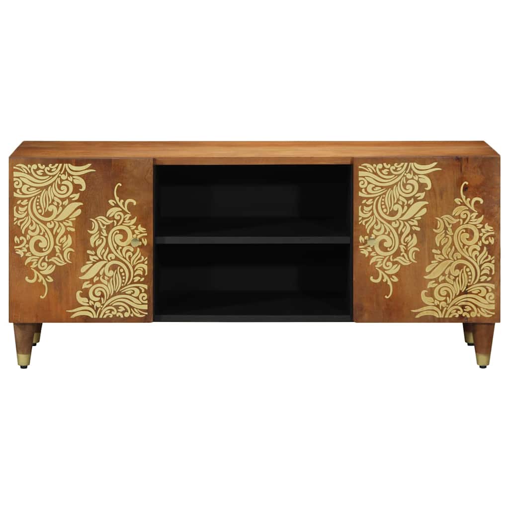 TV Cabinet Honey Brown 105 x 33 x 46 cm Solid Mango Wood