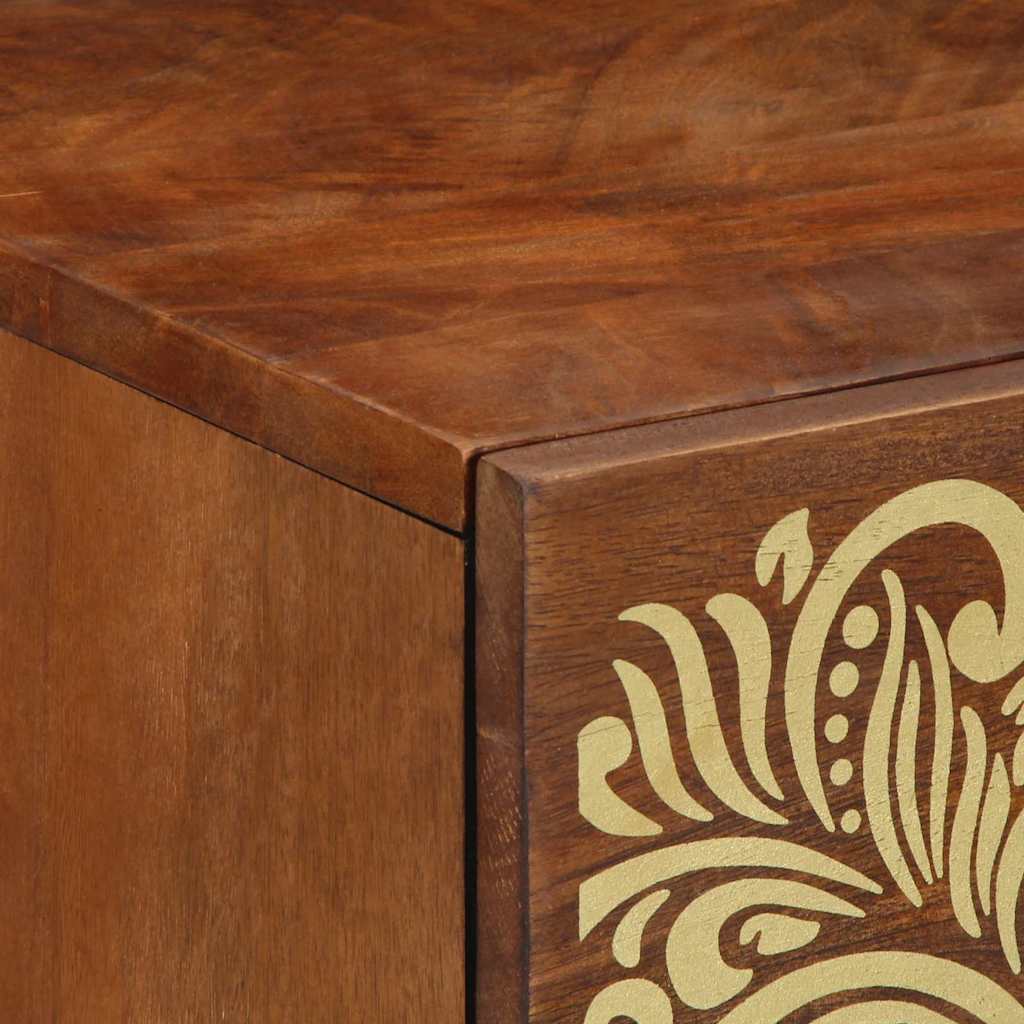 Bedside Cabinet with Door Honey Brown 50 x 33 x 60 cm