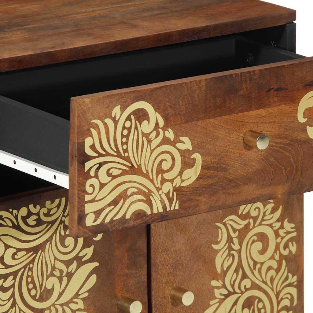 Bedside Cabinet with Door Honey Brown 50 x 33 x 60 cm