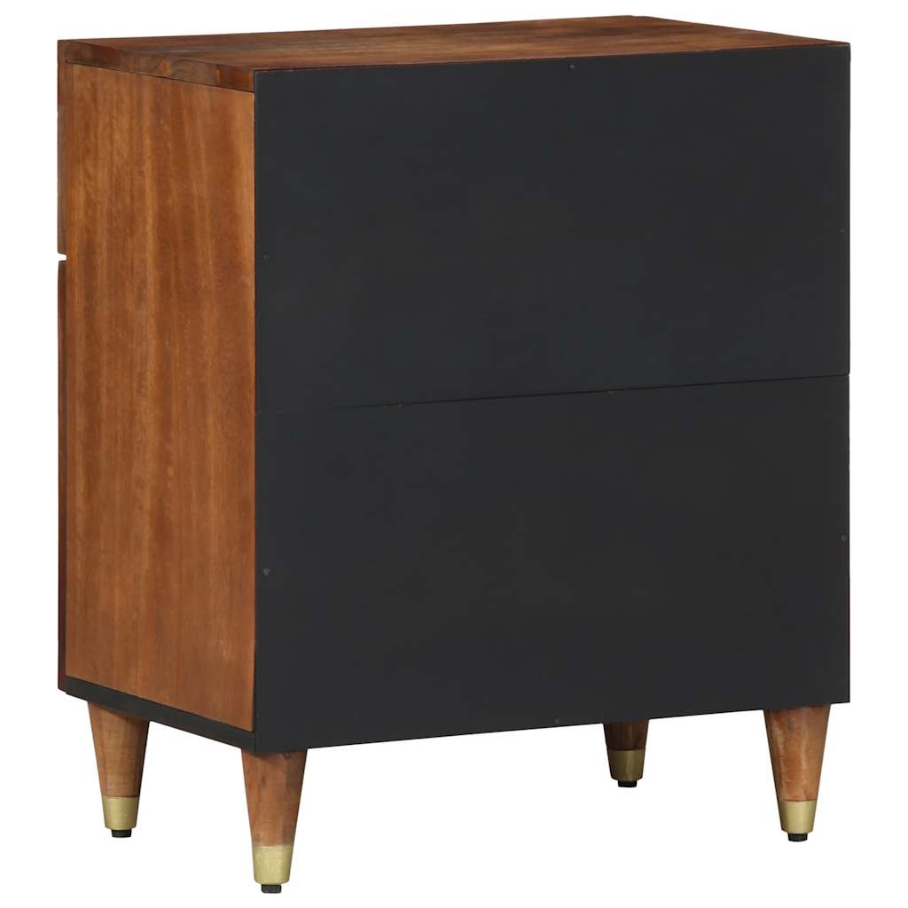 Bedside Cabinet with Door Honey Brown 50 x 33 x 60 cm