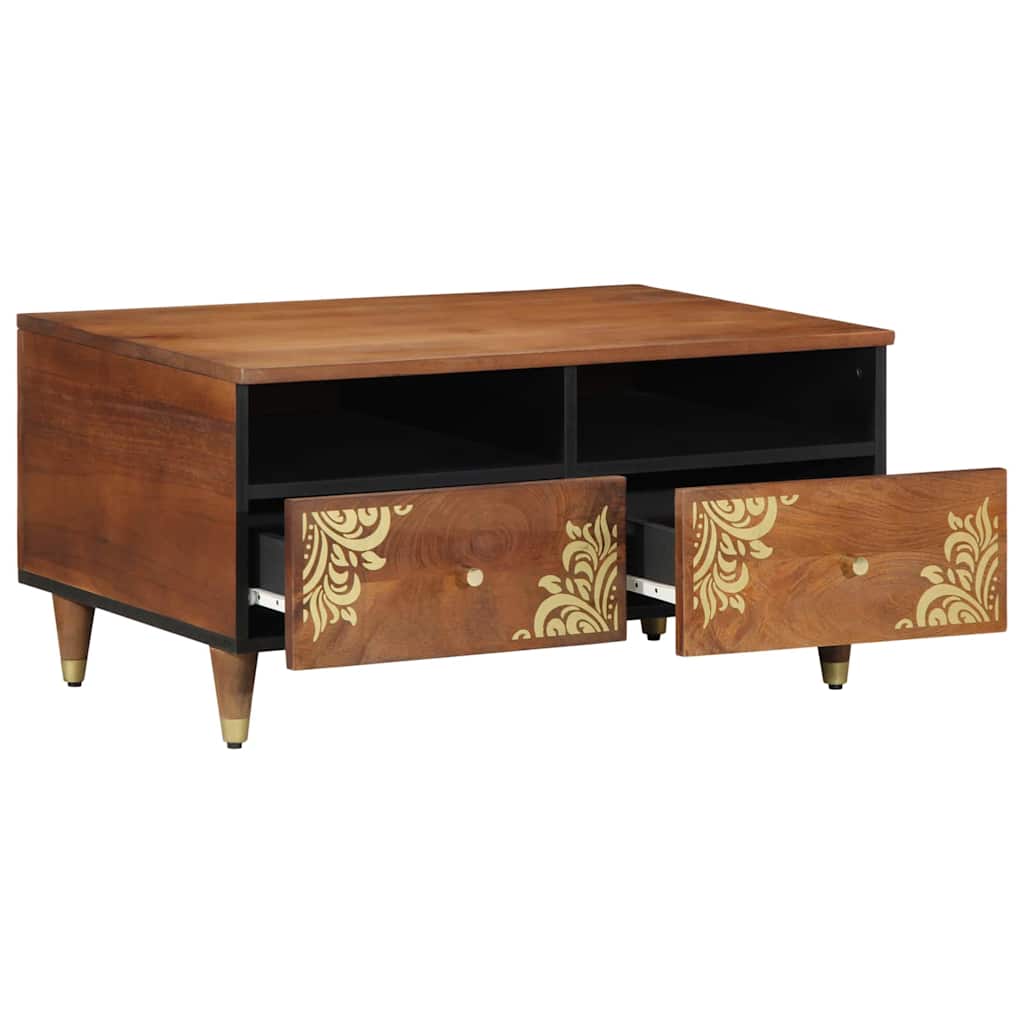 Coffee Table Honey Brown 80 x 54 x 40 cm Solid Mango Wood