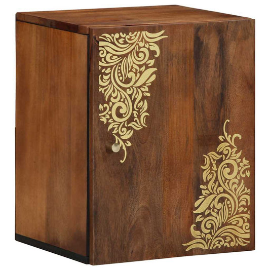 Wall Cabinet Honey Brown 38 x 33 x 48 cm Solid Mango Wood