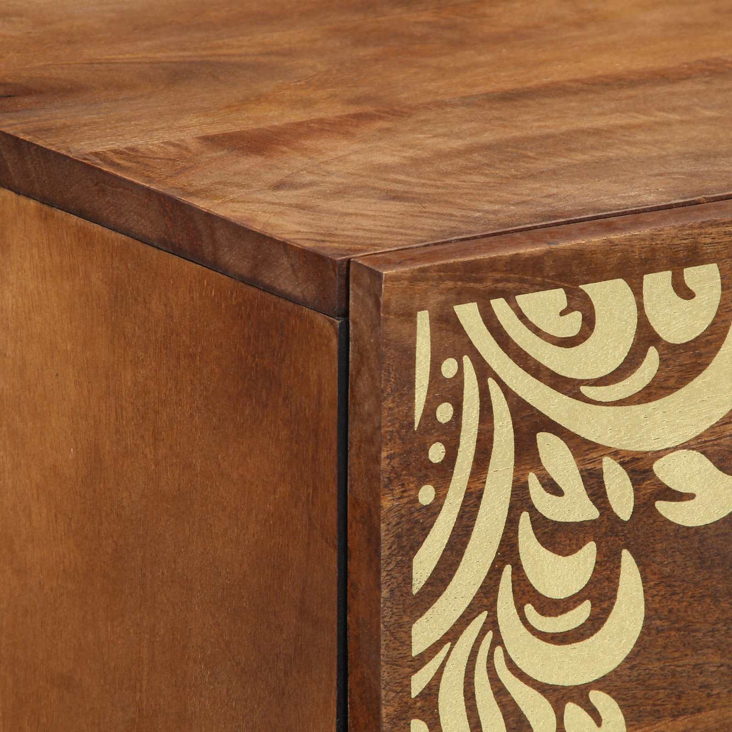 Sideboard with Drawer Brown 40 x 33 x 75 cm Solid Mango Wood