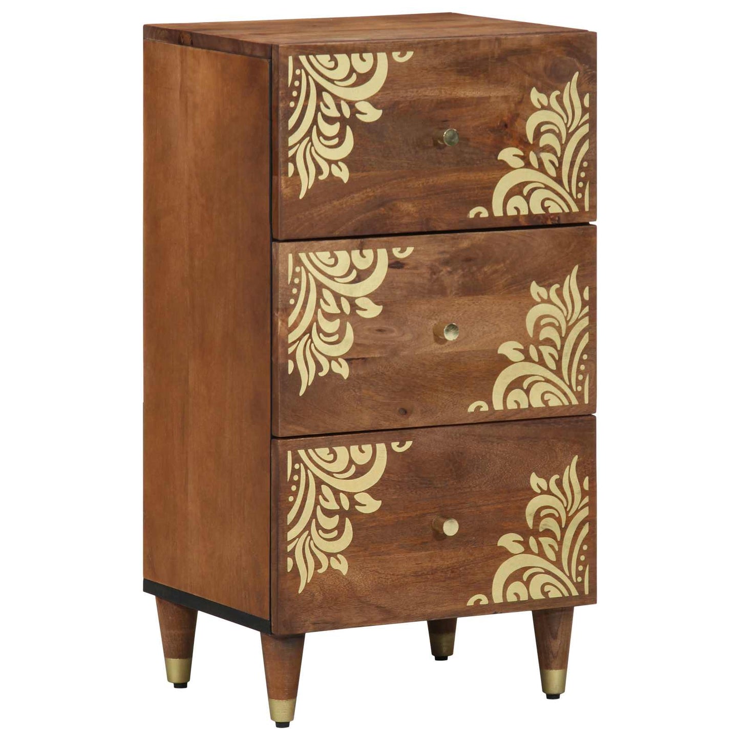 Sideboard with Drawer Brown 40 x 33 x 75 cm Solid Mango Wood