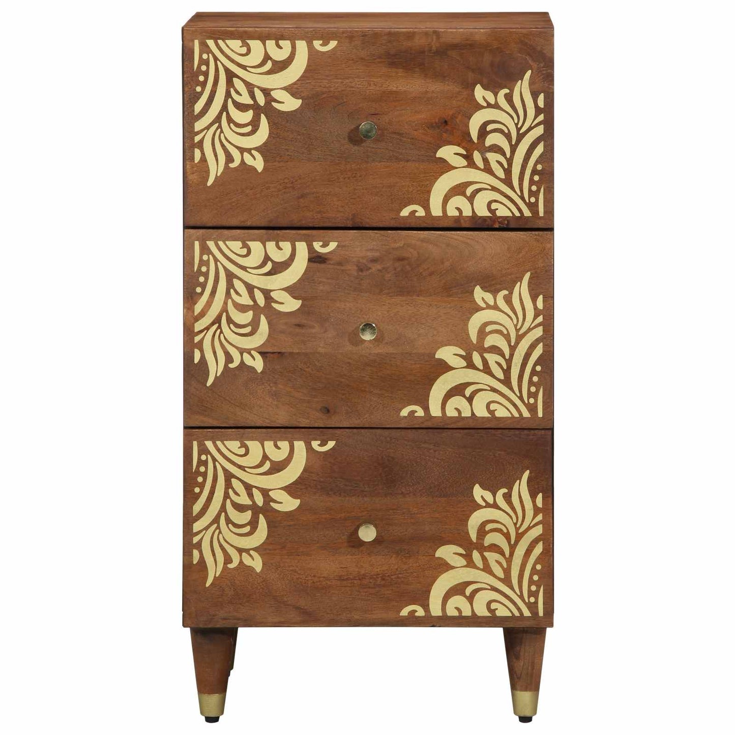 Sideboard with Drawer Brown 40 x 33 x 75 cm Solid Mango Wood