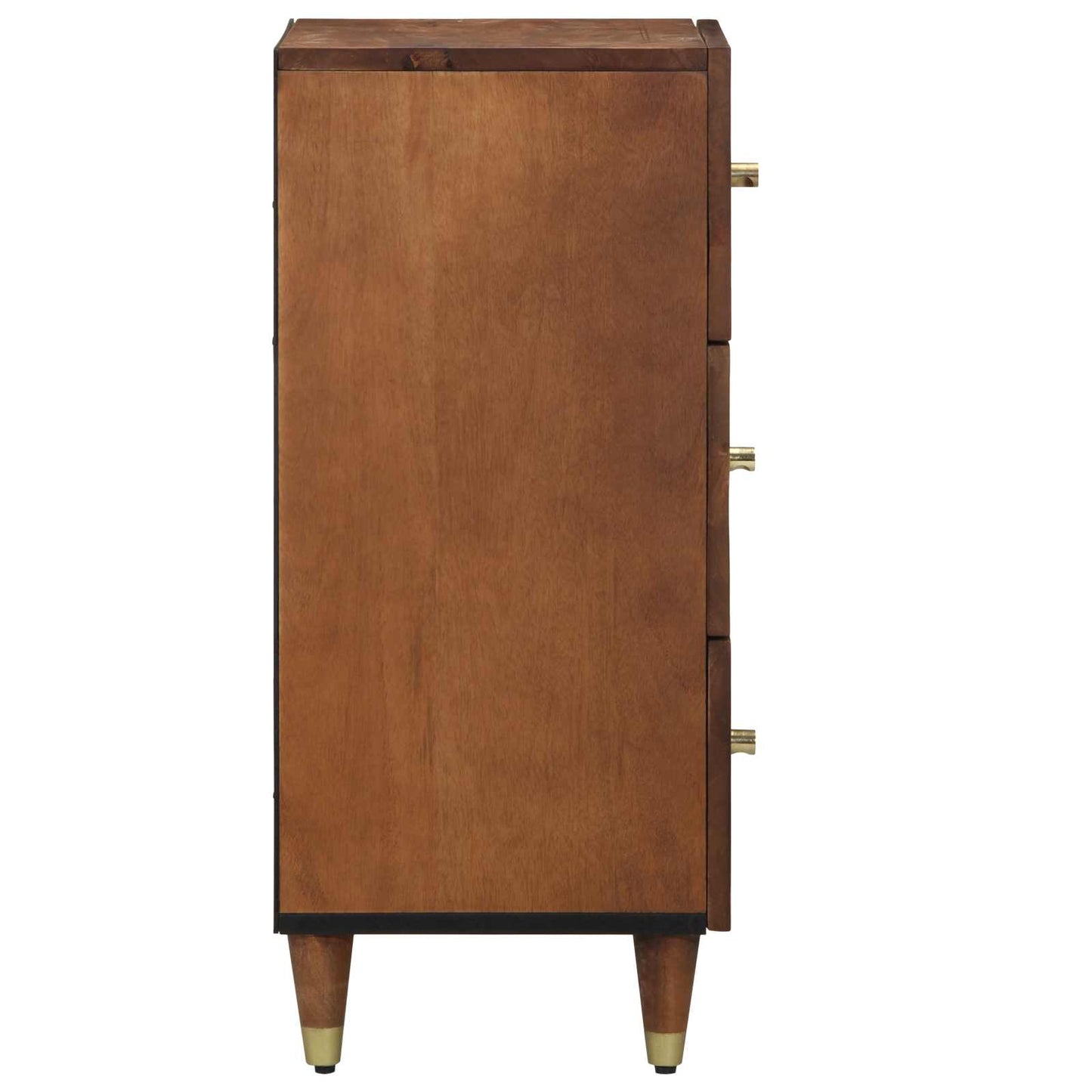 Sideboard with Drawer Brown 40 x 33 x 75 cm Solid Mango Wood