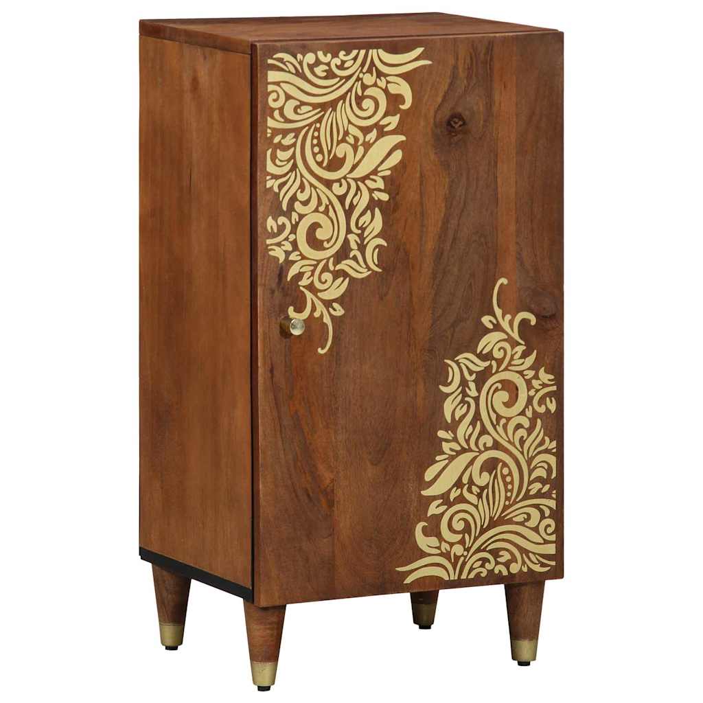 Sideboard with Shelf Brown 40 x 33 x 75 cm Solid Mango Wood