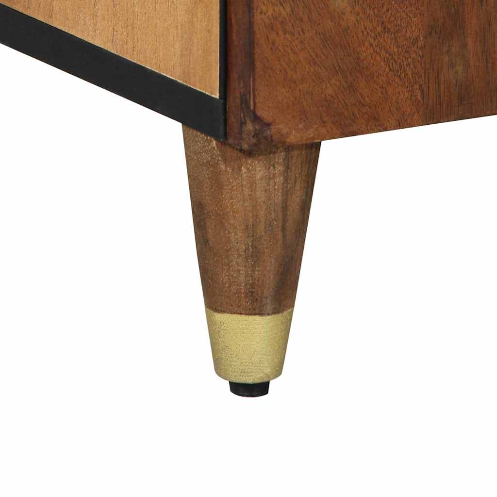 Sideboard with Shelf Brown 60 x 33 x 75 cm Solid Mango Wood