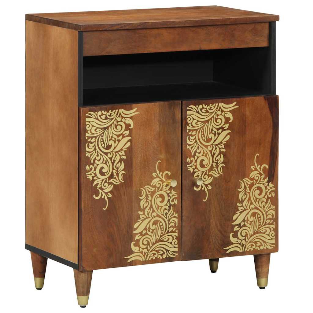 Sideboard with Shelf Brown 60 x 33 x 75 cm Solid Mango Wood
