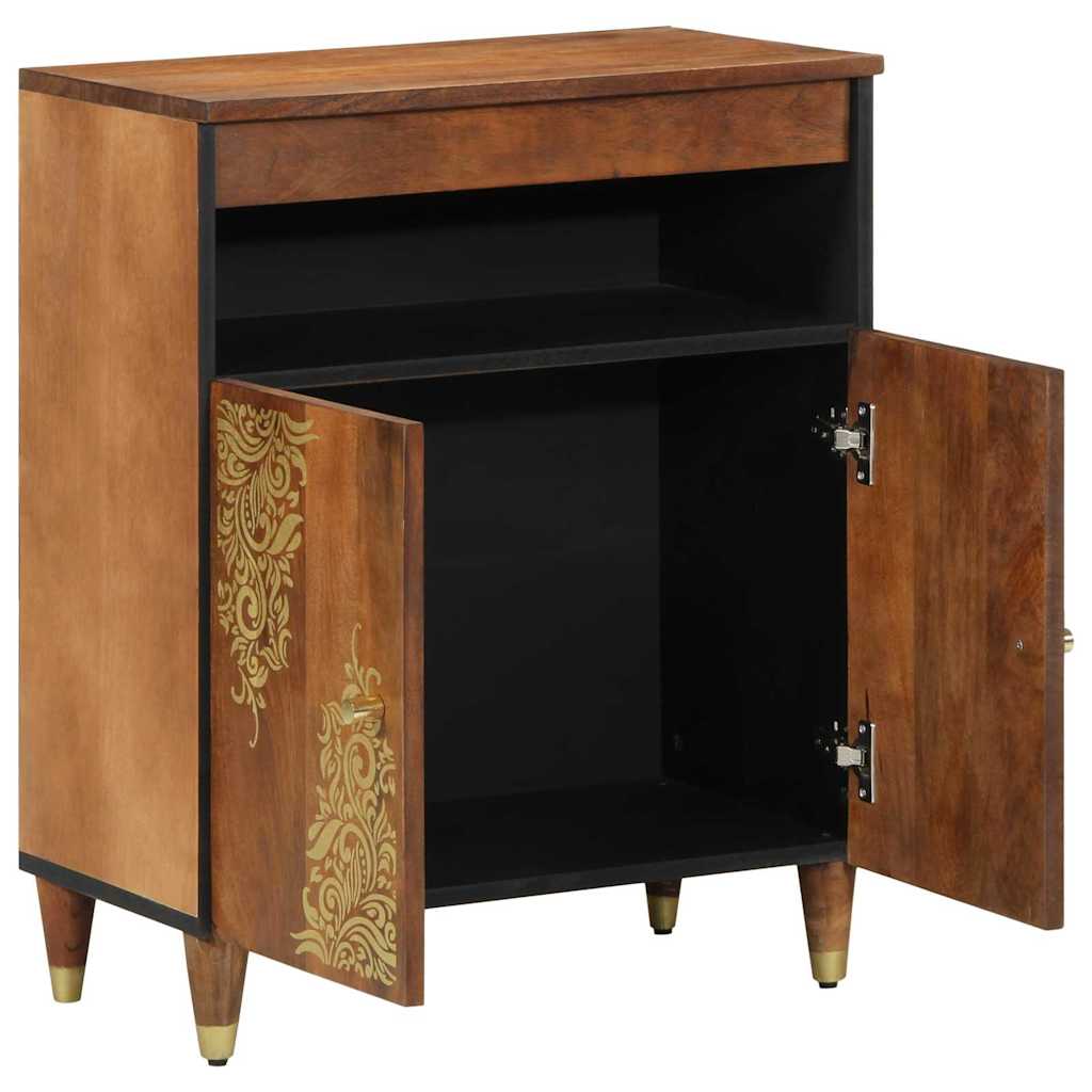 Sideboard with Shelf Brown 60 x 33 x 75 cm Solid Mango Wood