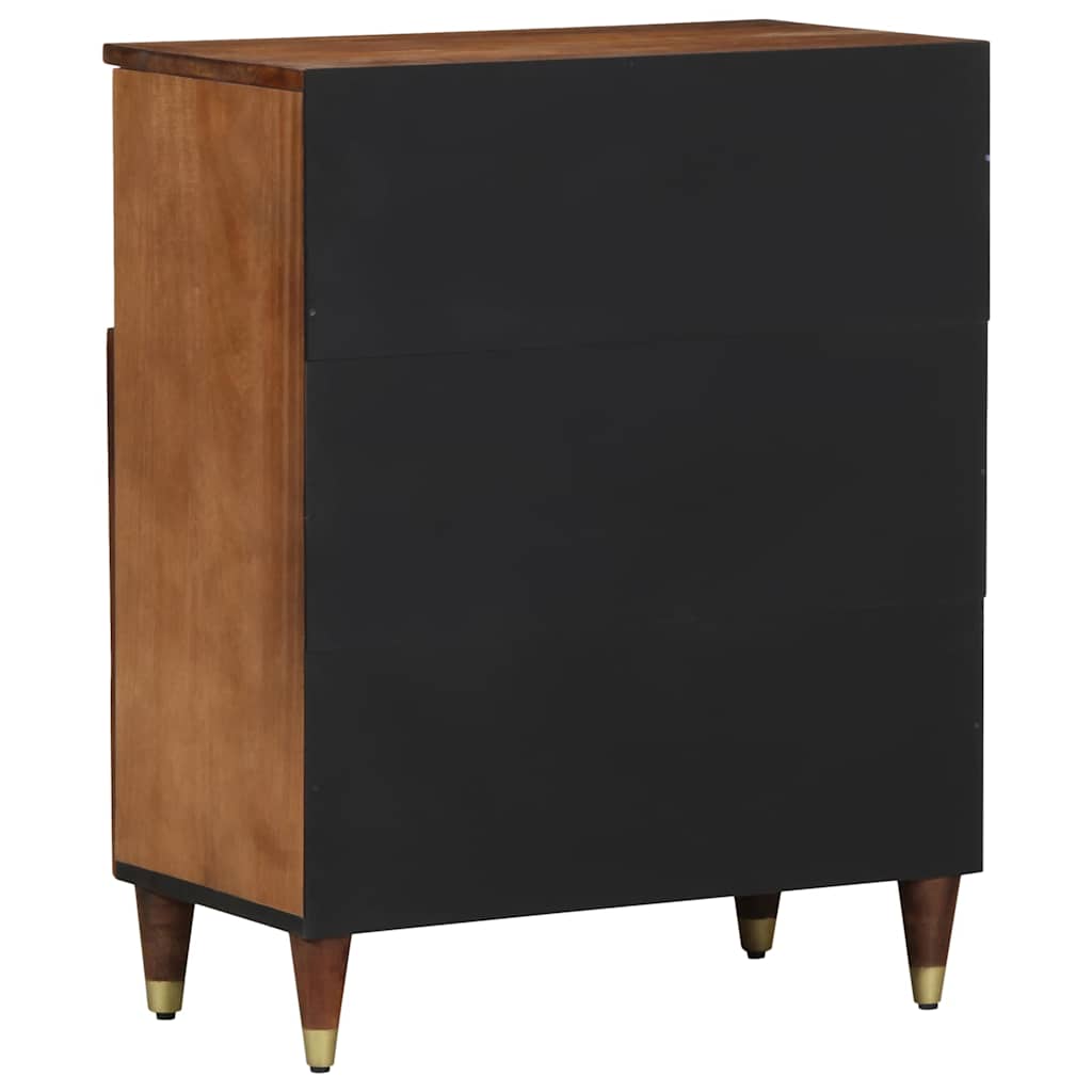 Sideboard with Shelf Brown 60 x 33 x 75 cm Solid Mango Wood