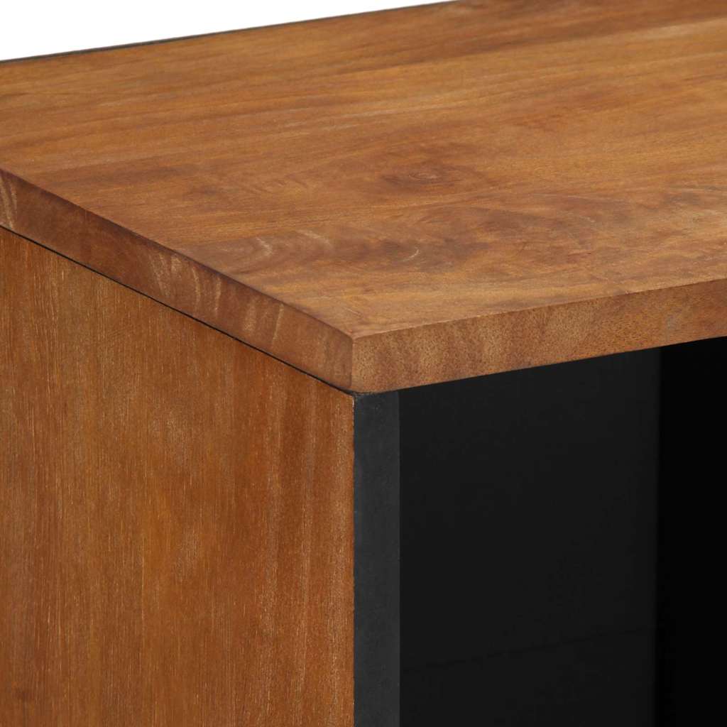 Sideboard with Shelf Brown 80 x 33 x 75 cm Solid Mango Wood