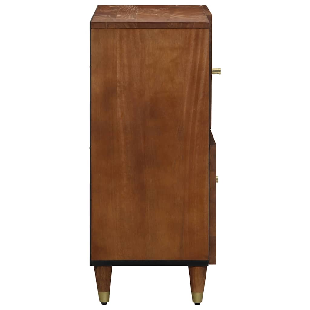 Sideboard with Shelf Brown 80 x 33 x 75 cm Solid Mango Wood