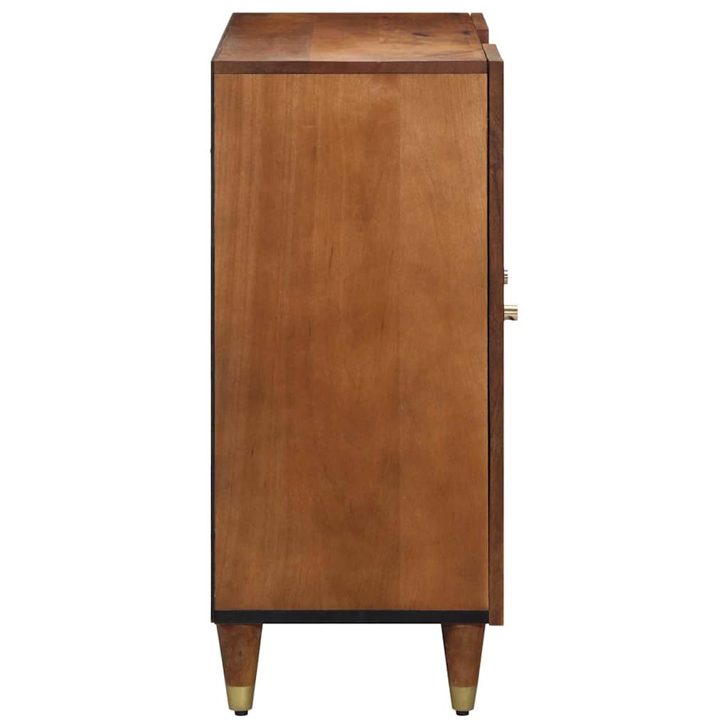 Sideboard with Shelf Brown 90 x 33 x 75 cm Solid Mango Wood