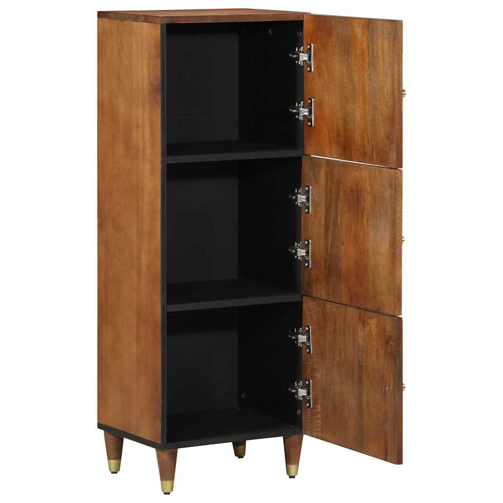 Highboard with Shelf Brown 40 x 33 x 110 cm Solid Mango Wood