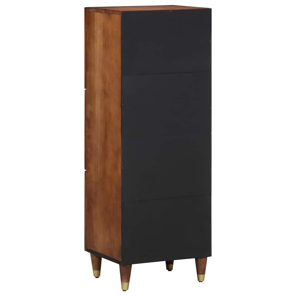 Highboard with Shelf Brown 40 x 33 x 110 cm Solid Mango Wood