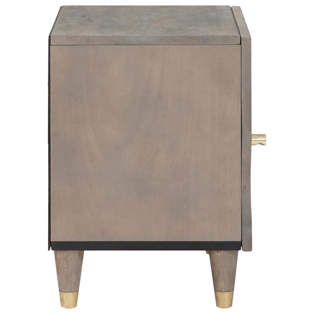 Bedside Cabinet with Door 2 pcs Grey 40 x 33 x 46 cm