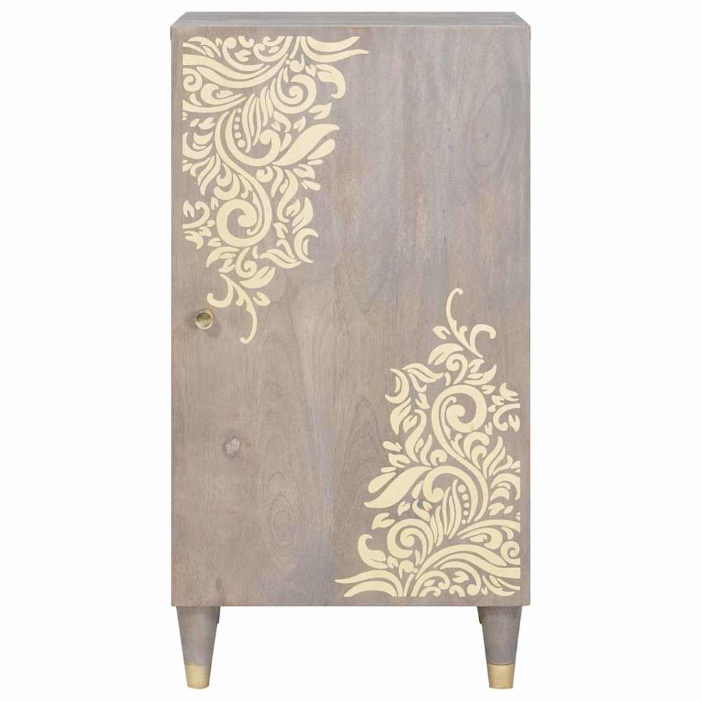 Sideboard Grey and Gold 40 x 33 x 75 cm Solid Mango Wood