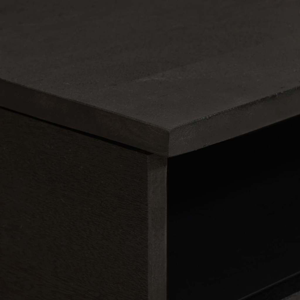 Coffee Table with Drawer Black 80 x 54 x 40 cm Solid Mango Wood