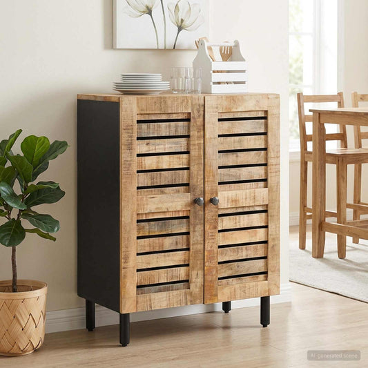 Storage Cabinets 60 x 33 x 75 cm Solid Mango Wood Natural