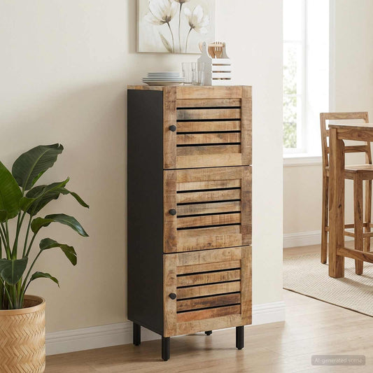 Storage Cabinets Natural 40 x 33 x 110 cm Solid Mango Wood