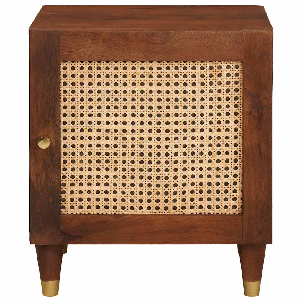 Bedside Cabinet Brown 40 x 33.5 x 46 cm Solid Acacia wood