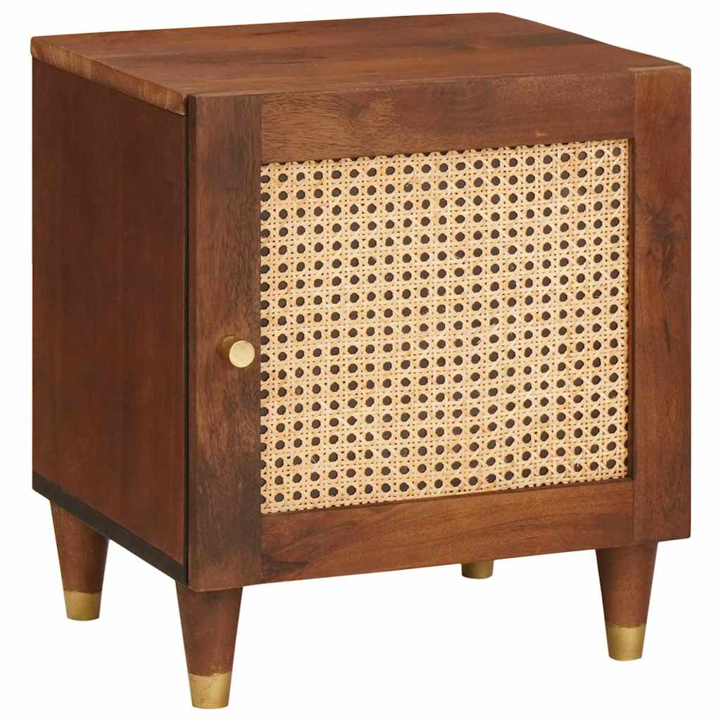 Bedside Cabinet 2 pcs Brown 40 x 33.5 x 46 cm Solid Acacia wood