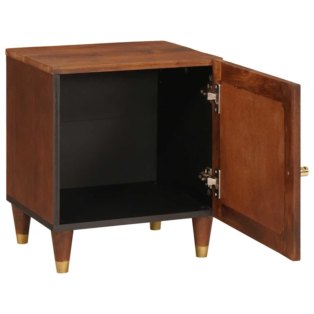 Bedside Cabinet 2 pcs Brown 40 x 33.5 x 46 cm Solid Acacia wood