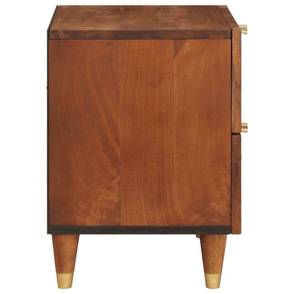 Bedside Cabinet Brown 40 x 33.5 x 46 cm Solid Acacia wood