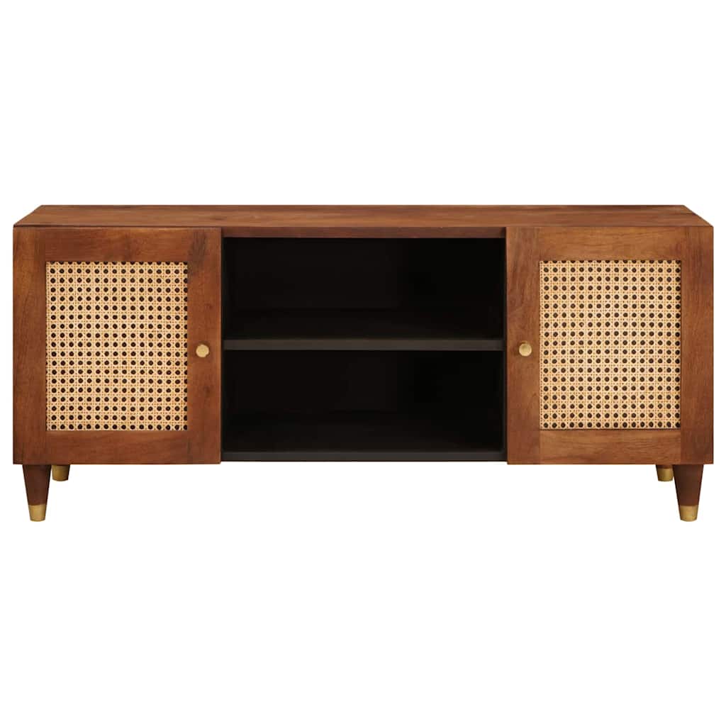 TV Cabinet with Shelf Brown 105 x 33.5 x 46 cm Solid Mango Wood
