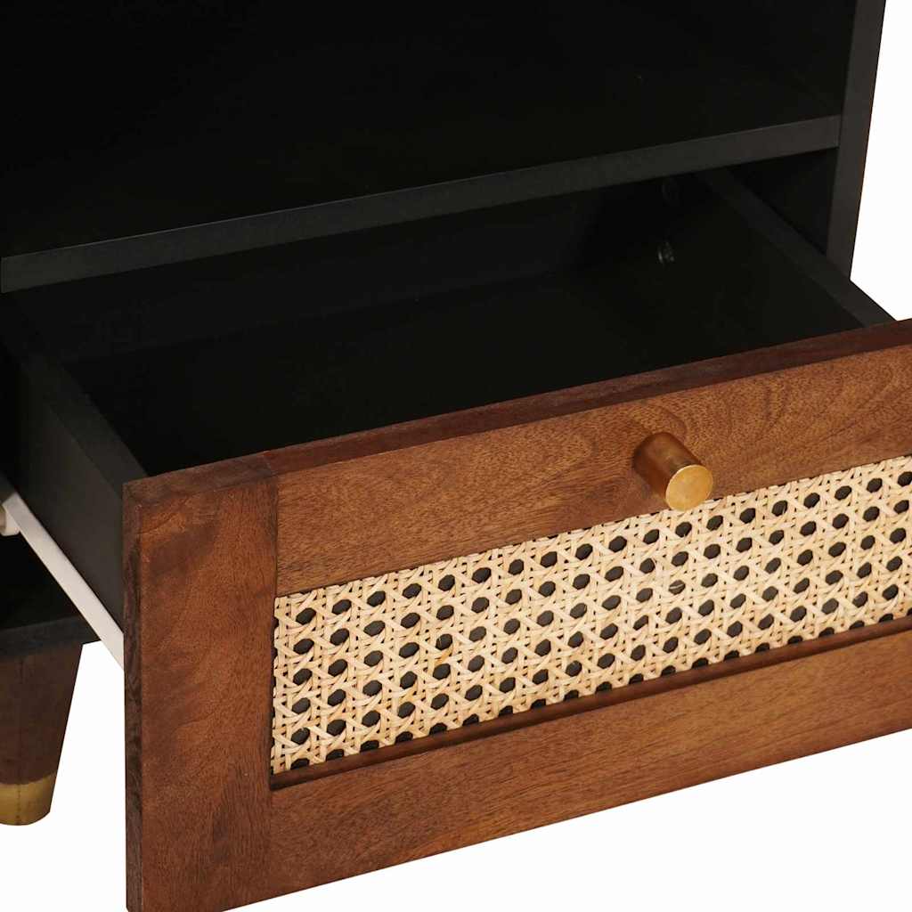 Bedside Cabinet Brown 40 x 33 x 46 cm Solid Acacia wood