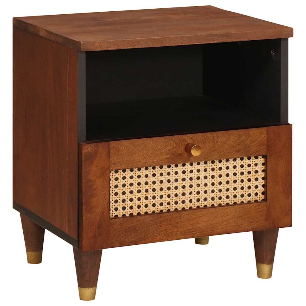 Bedside Cabinet Brown 40 x 33 x 46 cm Solid Acacia wood