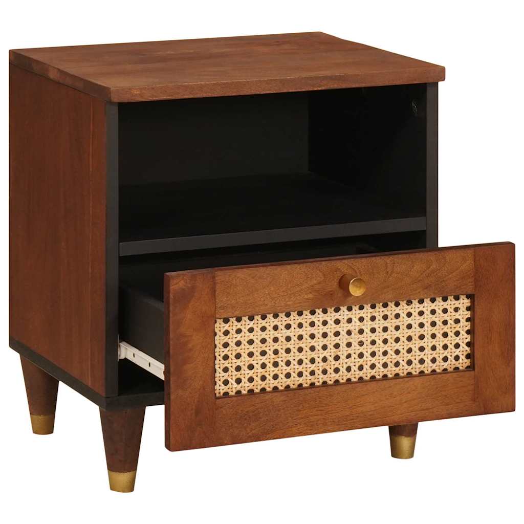 Bedside Cabinet Brown 40 x 33 x 46 cm Solid Acacia wood