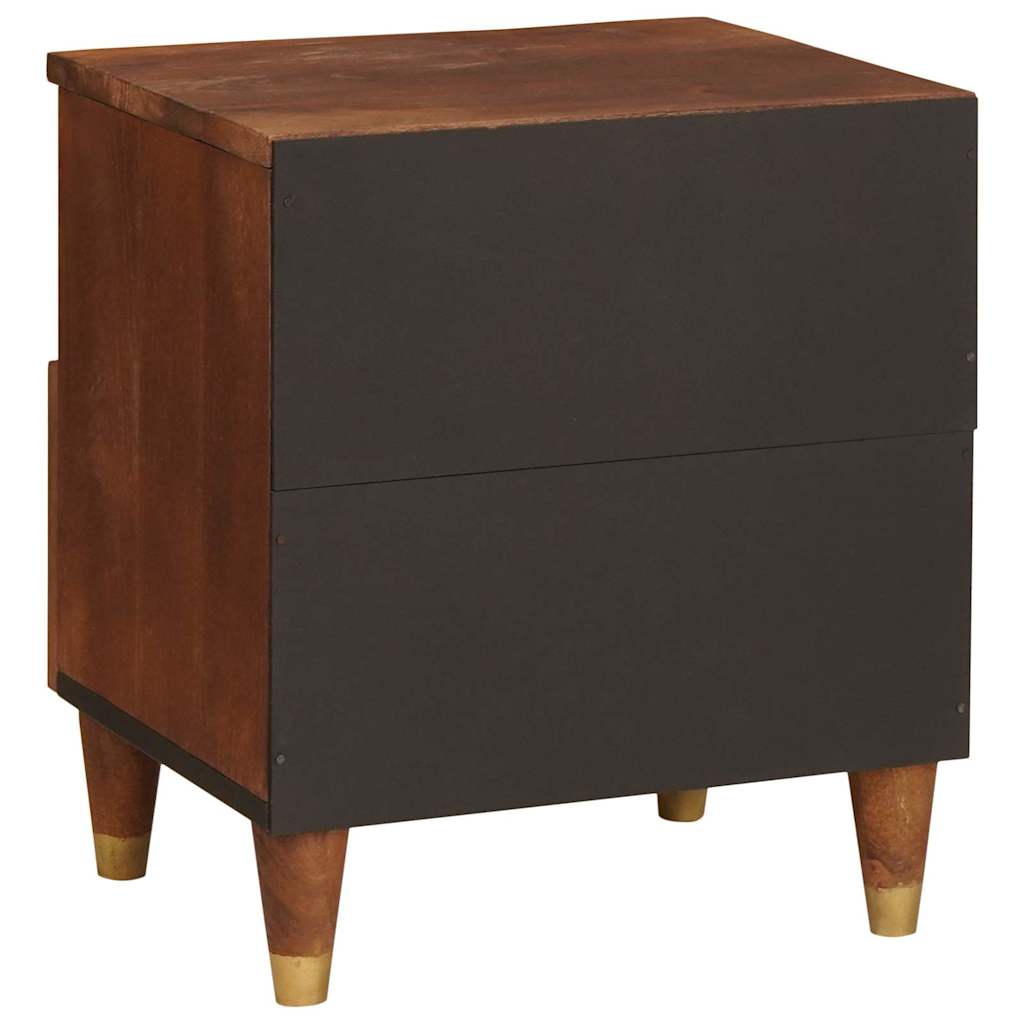Bedside Cabinet Brown 40 x 33 x 46 cm Solid Acacia wood