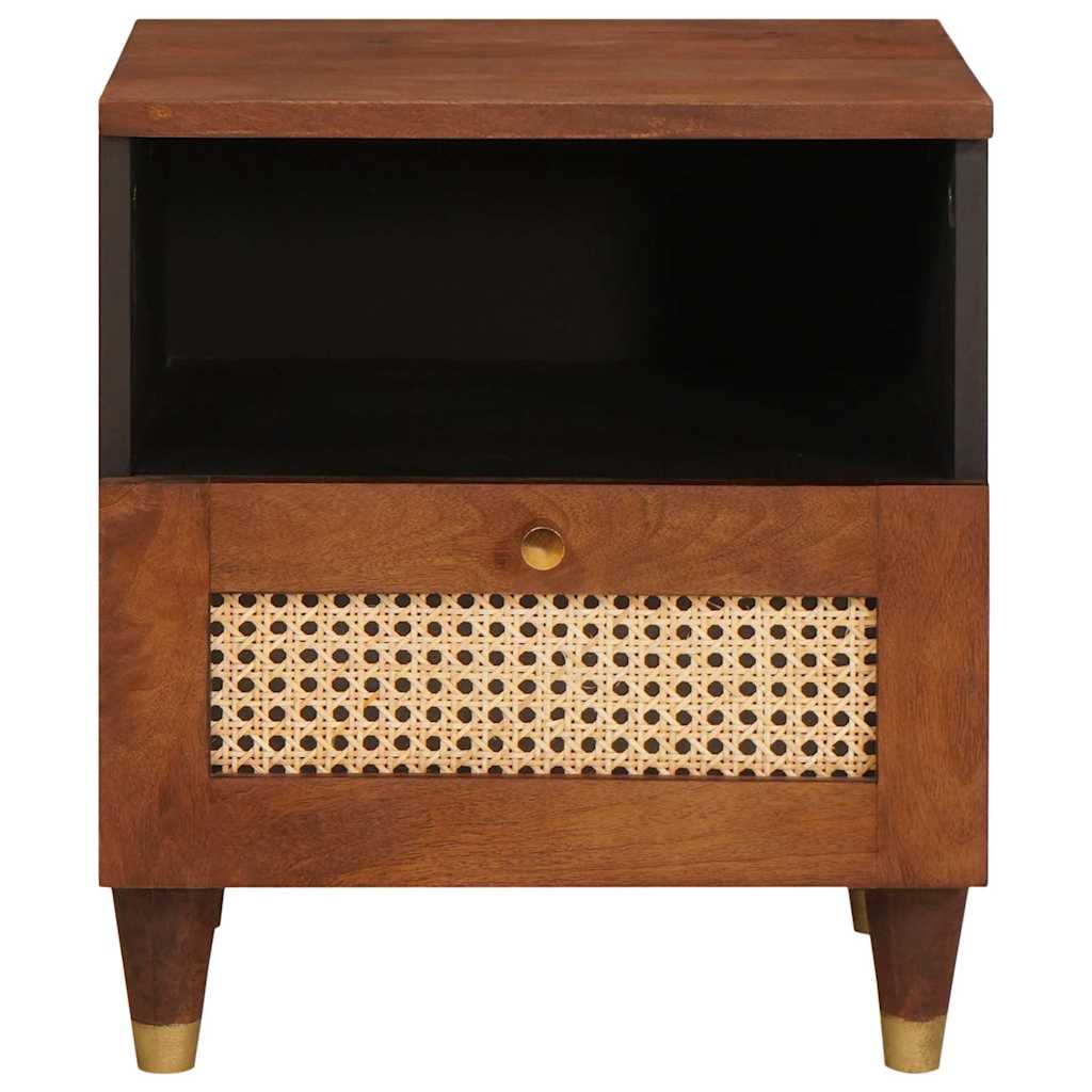 Bedside Cabinet Brown 40 x 33 x 46 cm Solid Acacia wood