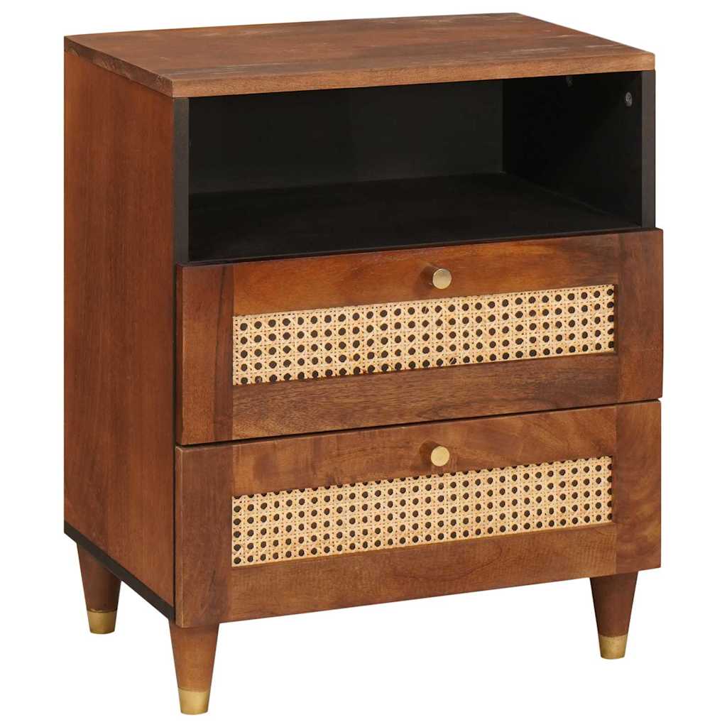 Bedside Tables with Drawer 50 x 33 x 62 cm Solid Mango Wood