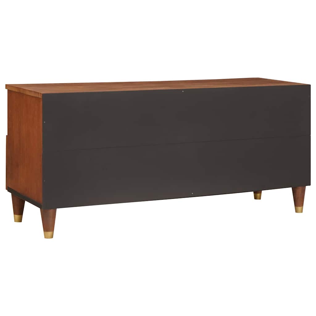 TV Cabinet with Shelf Brown 100 x 33.5 x 46 cm Solid Mango Wood