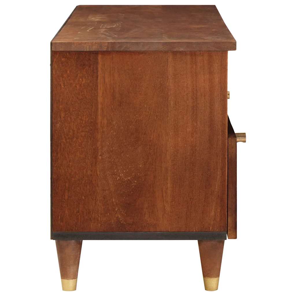 TV Cabinet with Shelf Brown 100 x 33.5 x 46 cm Solid Mango Wood