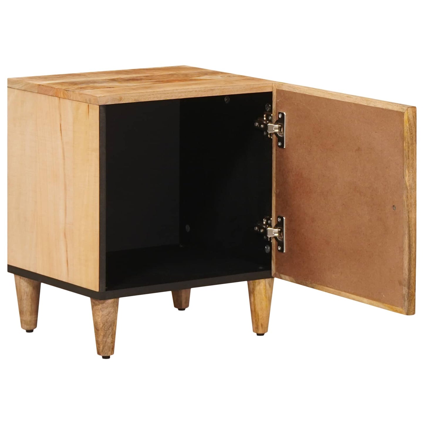 Bedside Table Brown 40 x 33.5 x 46 cm Solid Mango Wood