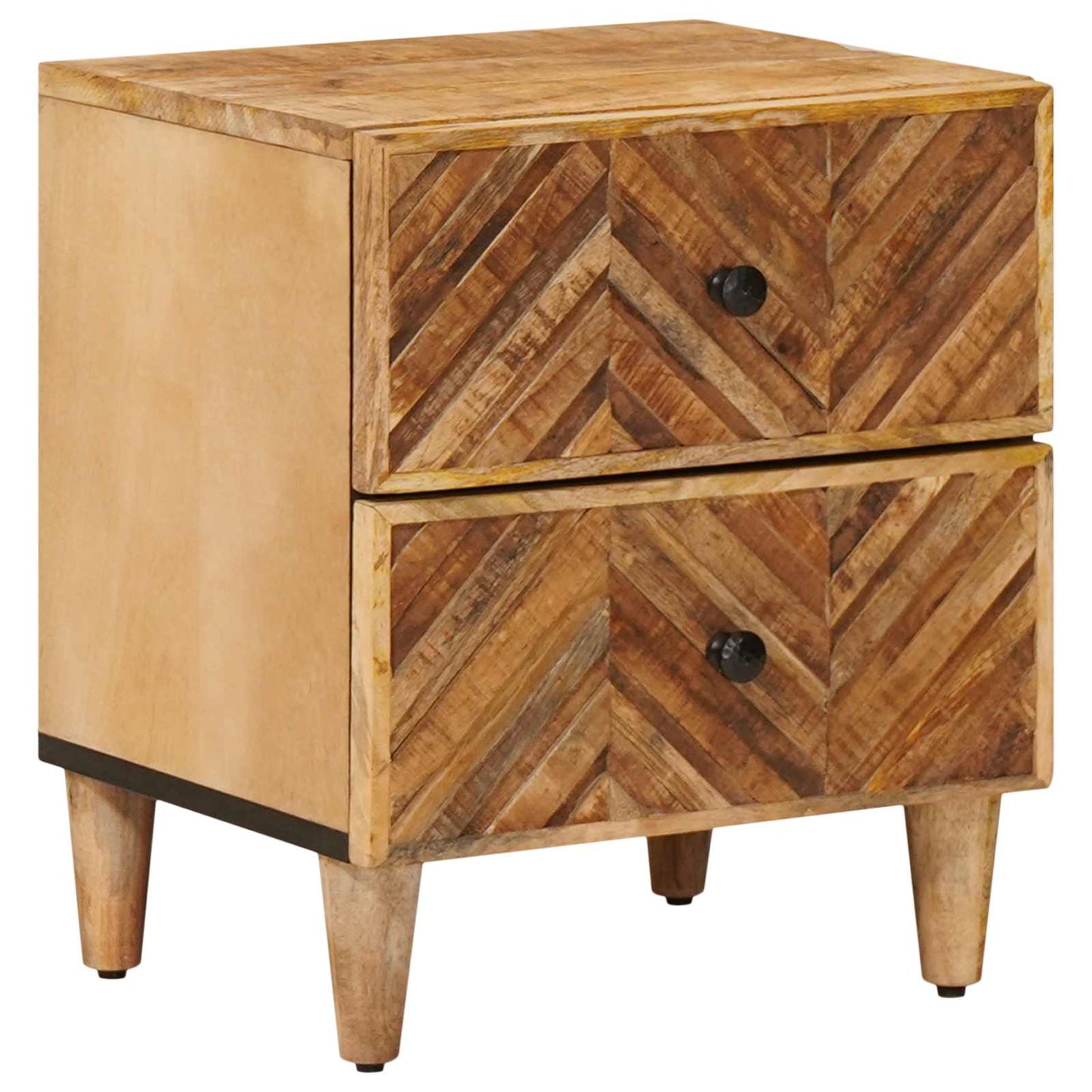 Bedside Table Brown 40 x 33.5 x 46 cm Solid Mango Wood