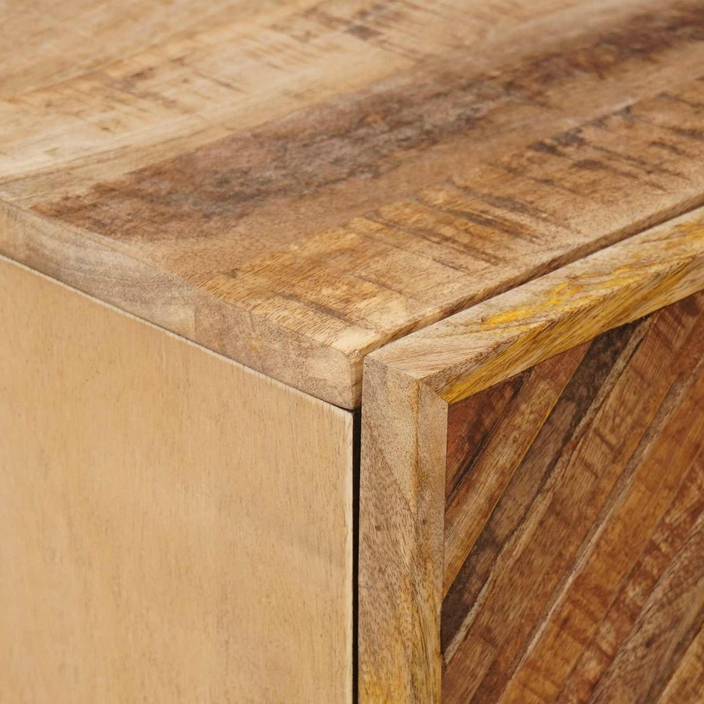 Bedside Table 2 pcs Brown 40 x 33.5 x 46 cm Solid Mango Wood
