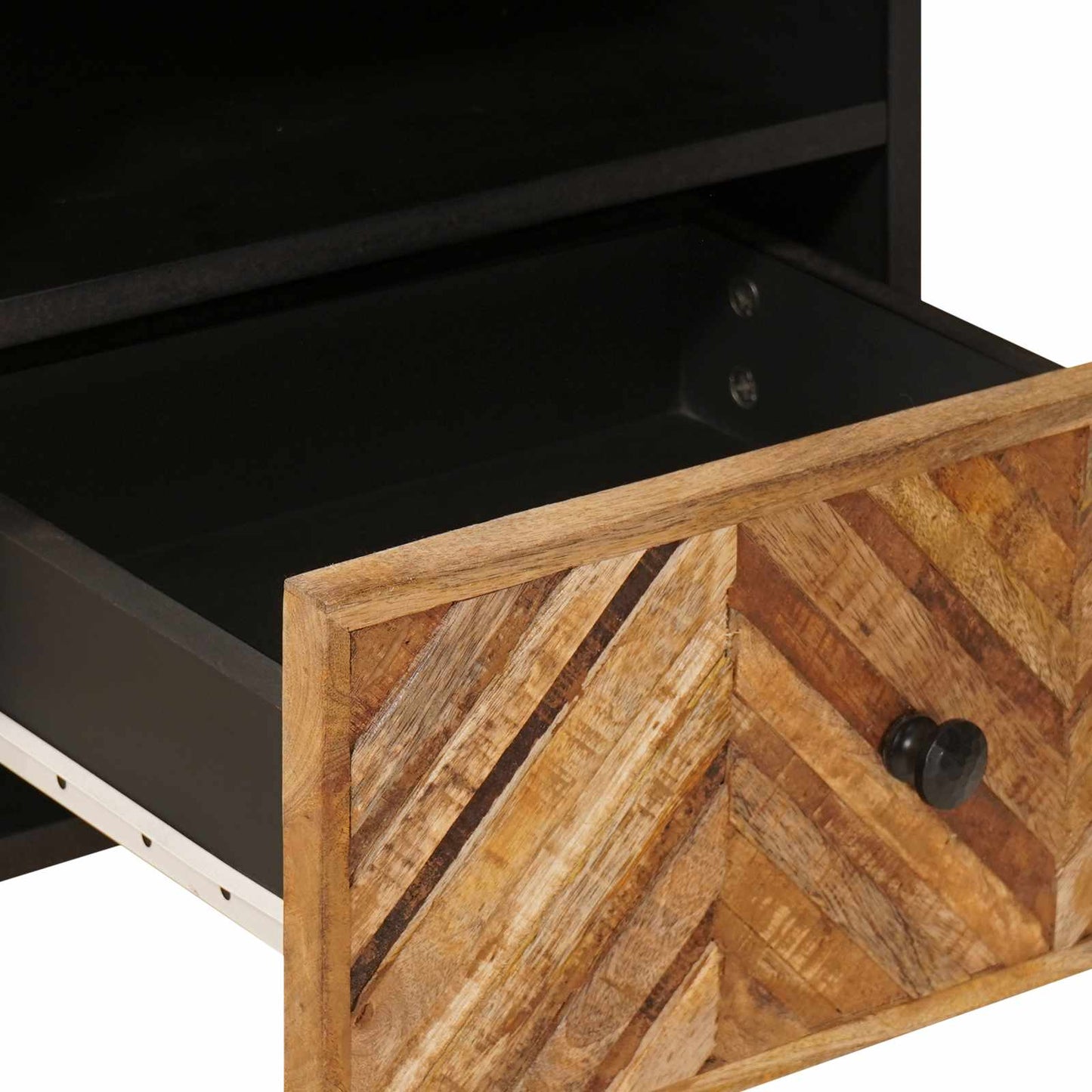 Bedside Table Brown 50 x 33 x 60 cm Solid Mango Wood