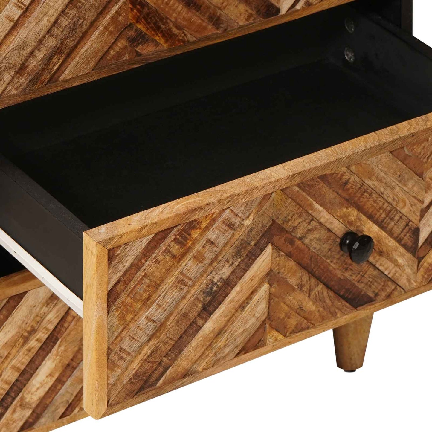 Bedside Table Brown 50 x 33 x 60 cm Solid Mango Wood
