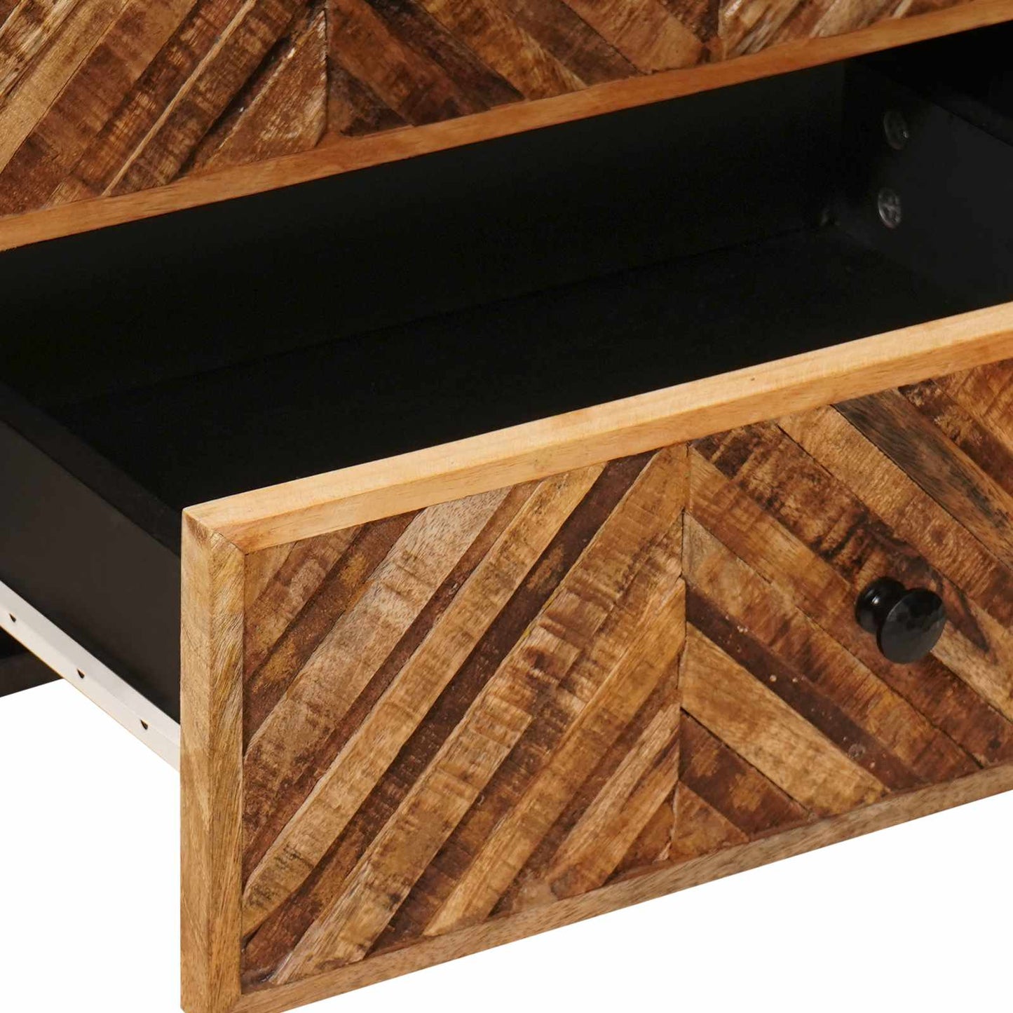 Bedside Table Brown 50 x 33 x 60 cm Solid Mango Wood