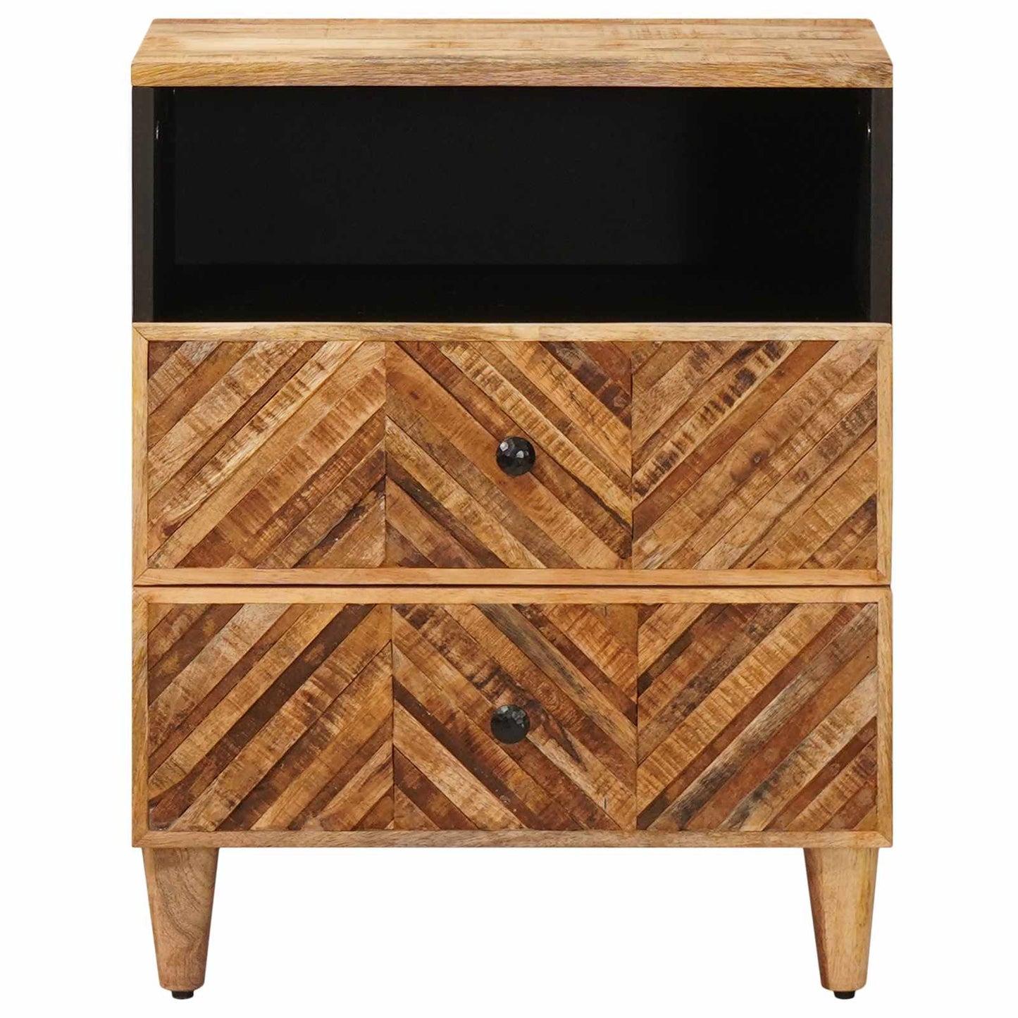 Bedside Table Brown 50 x 33 x 60 cm Solid Mango Wood