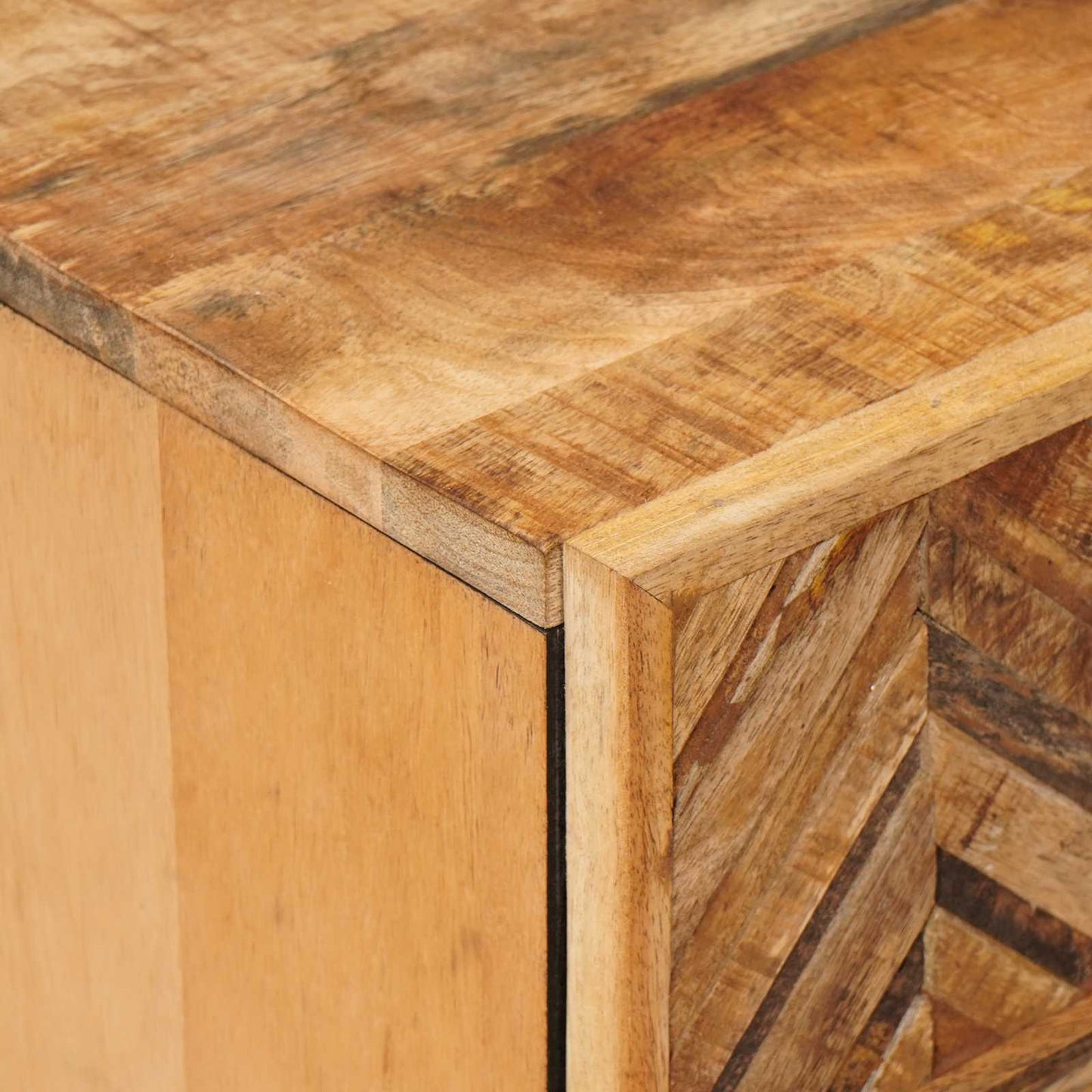 Bedside Table Brown 50 x 33 x 60 cm Solid Mango Wood