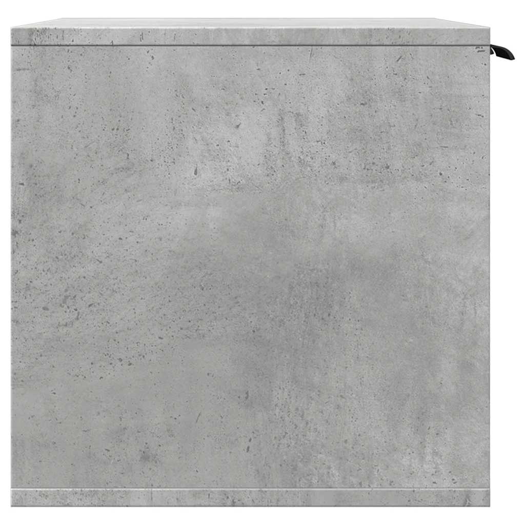 Cat Litter Box Enclosure Concrete Grey 60x40x40 cm Engineered Wood