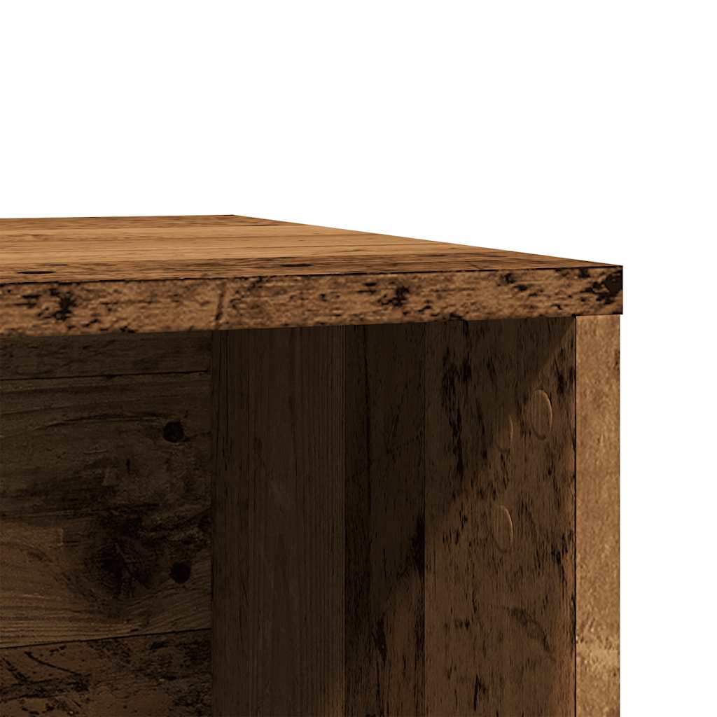 Cat Litter Box Enclosure Old Wood 60x40x40 cm Engineered Wood
