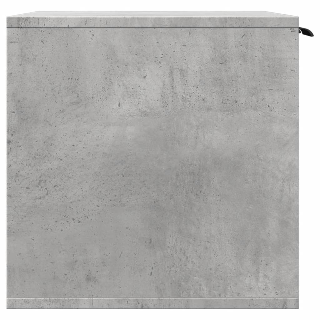 Cat Litter Box Enclosure Concrete Grey 80x50x45 cm Engineered Wood