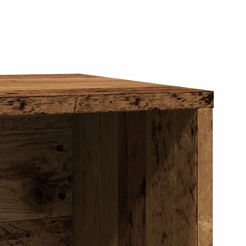 Cat Litter Box Enclosure Old Wood 80x50x45 cm Engineered Wood